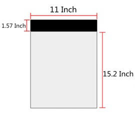 11 X 15.2 Inch White Poly Mailers, Self-Sealing Shipping Envelopes Water Resistant Plastic Mailing Bags 25 Pcs