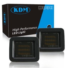 KDM - Luces LED para matrícula Ford F150 2015-2022 F-150 Pickup Truck Raptor, ahumado Len 6000K 2 unidades de lámpara LED de montaje para reemplazo