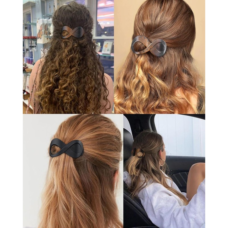 Retro Eight Character Gripper Hair Clip for Women and Girls