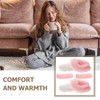 Holibanna 1set Detachable Warm Plush Shoe Inserts for Winter Fluffy