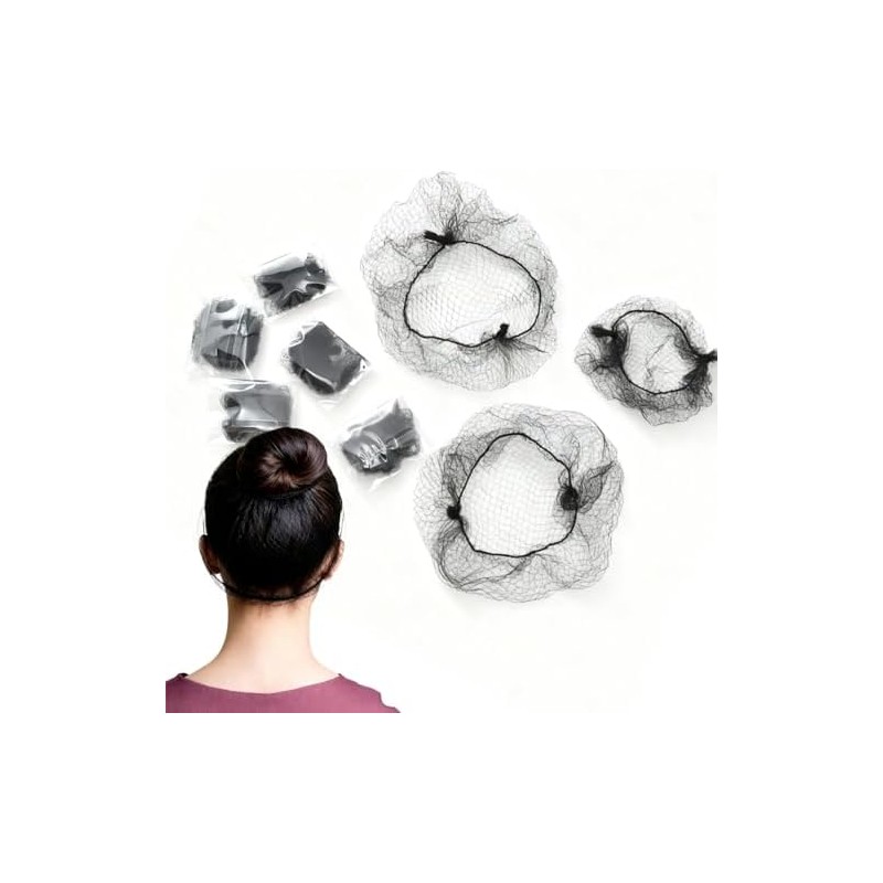 Red de Pelo Tejida, 100 piezas Redes Invisibles para Cabello,