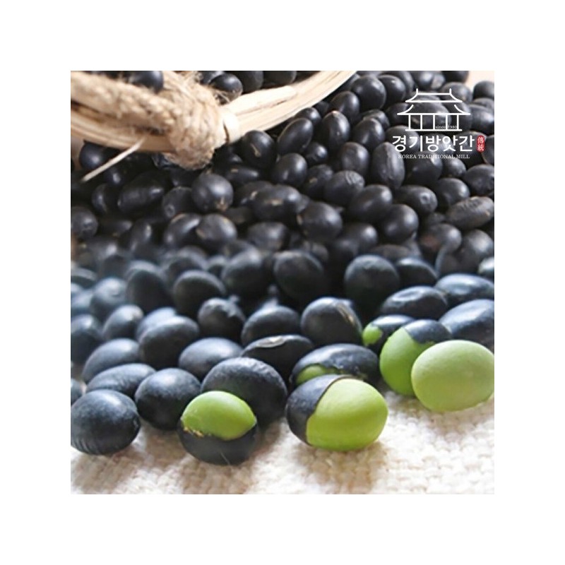 경기방앗간 국산 서리태가루 검은콩 가루 500g(볶은 검은콩 순수곡물100%) Gyeonggi Mill