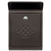 Architectural Mailboxes 2697RZ-10 Bordeaux Locking Wall Mount Mailbox, Small, Rubbed