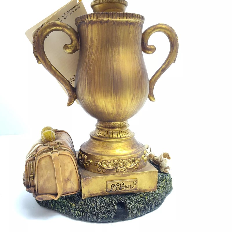 Antique Tennis Trophy Table Lamp