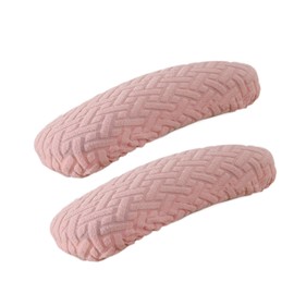 Folpus 2Pcs Office Chair Armrest Covers Armchair Arm Covers Elastic Slipcovers Washable Removable Stretch Desk Chair Arm Pad Covers, Pink