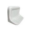Tenedos White Glazed Ceramic Soap Dish Holder for Bathroom Wall