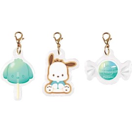 Tees Factory Sanrio Characters Sankoichi Charm Pochacco Size (H x W x D): Approx. 1.6 x 1.6 x 0.1 inches (40 x 40 x 3 mm) SR-5546183PC