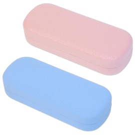 K KAREZOG Glasses Case for Women, 2Pcs Glasses Case Hard Shell,Women's Glasses Cases with Sparkling Star Vein,Spectacle Cases Women Ladies Girls for Travel Study Work,Sunglasses Case