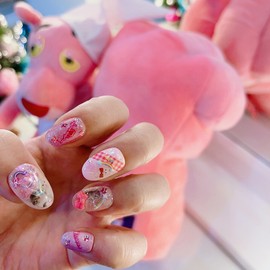 Kitchy NailHandmade Nail Tips  - Coffin / 키치다꾸네일수제네일팁  - 코핀