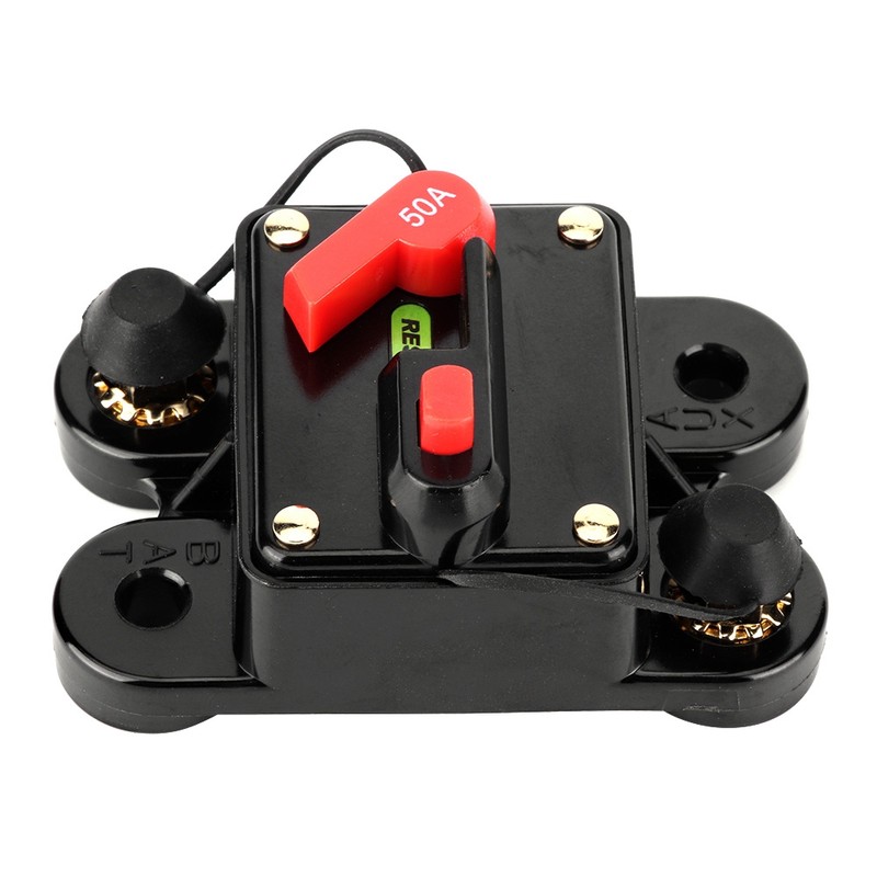 Car Audio Automatic Manual Reset Fuse Holder Circuit Breaker 12V