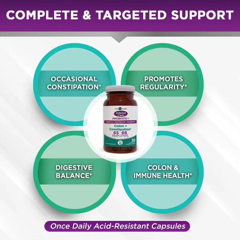 Vital Planet Probióticos Colon Y Estreñimiento 30 Cápsulas
