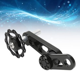 Single Speed Converter Single Speed Chain Tensioner Aluminum Alloy Folding Bicycle Chain Stabilizer for Single Speed Folding Bike Bike Chain Tensioner Black
