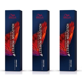 Wella Koleston Perfect Me+ KP Vibrant Red 55/55 Intense Mahogany Intense Light Brown, Pack of 3