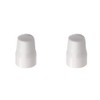 White Plastic Radiator Valve Tops Radiator Caps Universal Push-Fit Replacement