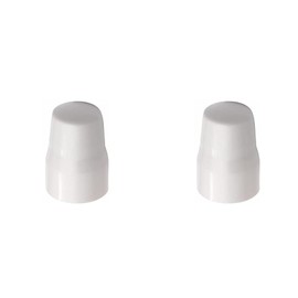 White Plastic Radiator Valve Tops Radiator Caps Universal Push-Fit Replacement Valve Covers Plastic LockShield Pack of 2