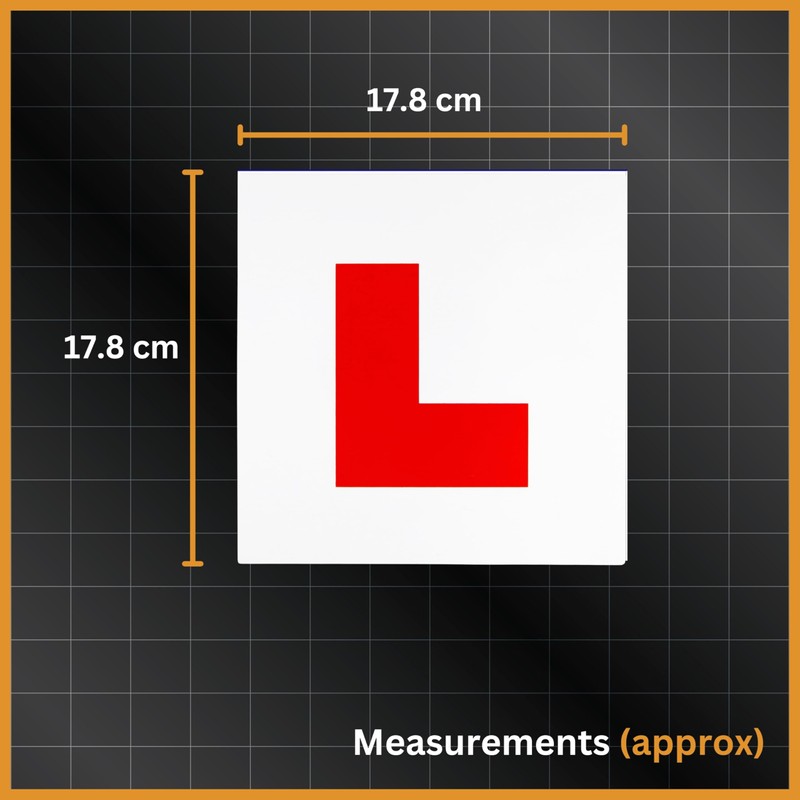 Tek Automotive Magnetic L and P Plates - 4 Pack