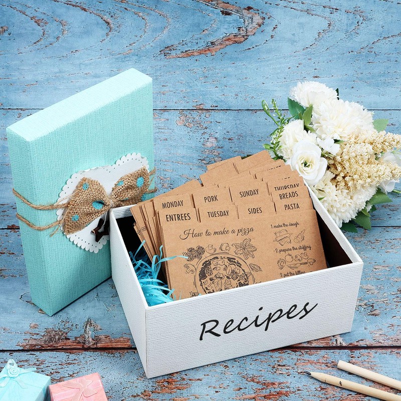 Outus 36 Pcs 4 x 6 Inch Recipe Card Dividers