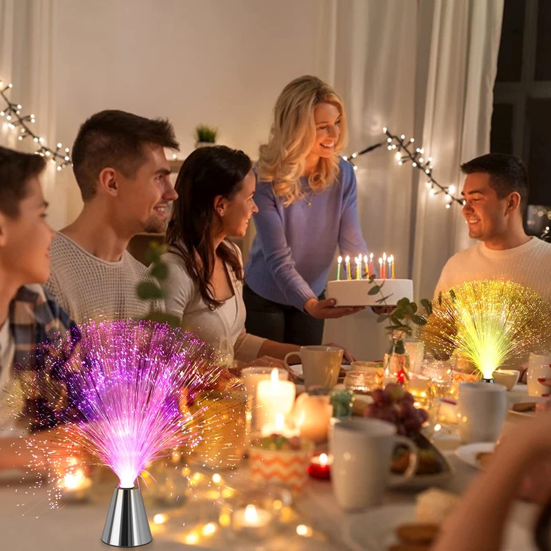 Sensory Fiber Optic Lamp - LED Color Changing with Cone