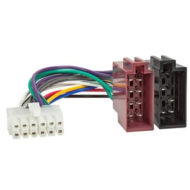 Sound-way - Car stereo ISO Radio Adapter Wiring Harness Connector Lead Loom Cable Plug Adaptor compatible with 12 Pin Pioneer DEH/AEG/Takara/Tokai AUDIOVOX/AEG/CLATRON/DUAL & chinese radios