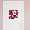 Extra Large 460mm 'I Love Canada!' Permanent Sticker Decal for