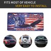 250th Birthday License Plate America, 6x12 inch,Anniversary USA Eagle Front