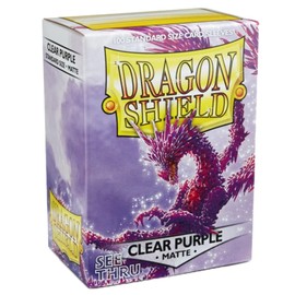 Dragon Shield Matte Clear Purple 100ct Protective Sleeves