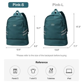 coofay Small Gym Backpack For Women Waterproof Backpack With Shoe Compartment Lightweight Travel Backpack Workout Sports Backpack Small Gym Bag