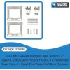 Picture Hanging Kit Canvas Floater Box Frame with Chrome Plated