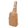 Sling Bag Shoulder Backpack Retro Zipper Multiple Compartments Widened Strap
