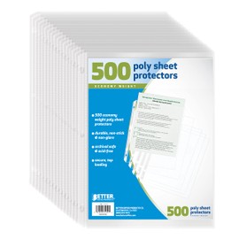 Better Office Products Sheet Protectors, 500 Count