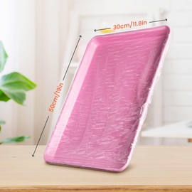 TASALON 50 PCS Disposable Salon Tray Cover & Tattoo Tray Cover Clear - Transparent Protective Film for Tattoo Equipment Accessories​ (Suitable for 18 * 13 Inch Trays)