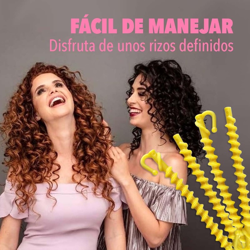 Rizadores de Cabello en Espiral, Rizos sin Ondas de Calor