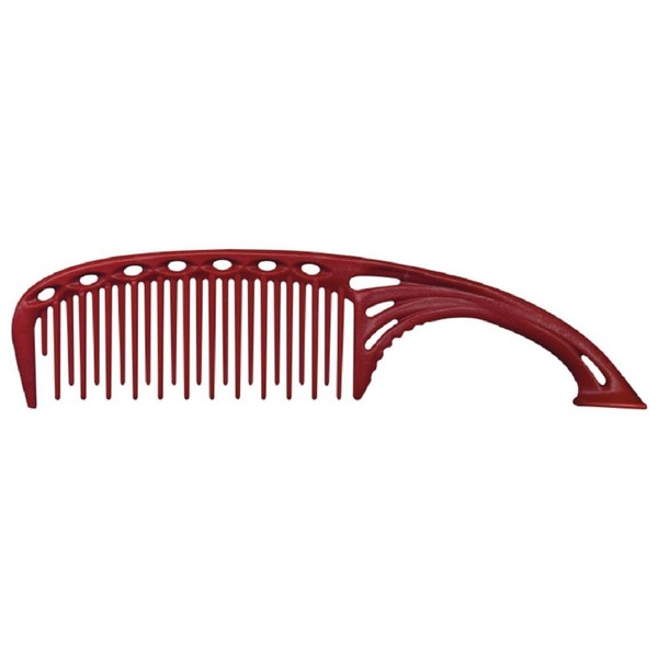 Young Park Comb with Long Teasing Rzahnung No. 605 Red 21 cm