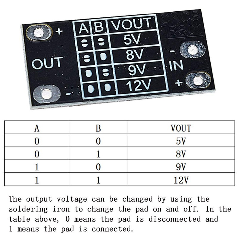 ANMBEST 5pcs Mini Boost Module 3.7V-5V 8V 9V 12V Electronic