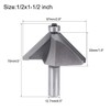uxcell Chamfer Router Bit 1/2 Shank 1-1/2" Dia 45 Degree