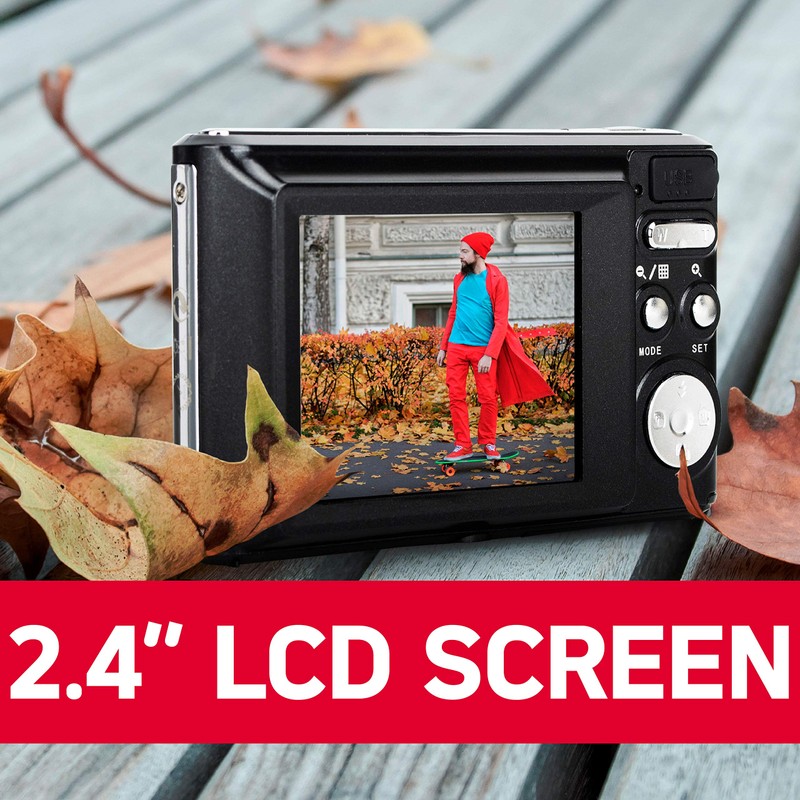 Agfa Photo Compact Digital Camera with 21 Megapixel CMOS Sensor,