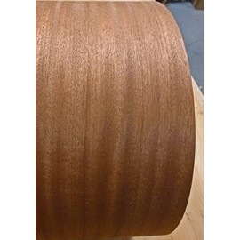 Sapele Ribbon Mahogany Wood Veneer edgebanding 4.25" x 120" preglued (4-1/4")