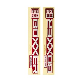 RockShox Decal Kit for BoXXer Ultimate D1, Silver for Boxxer Electric Red