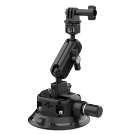 Taisioner Camera Suction Cup Mount 4.5in Pump-actived Vacuum Suction Mount with Ball HeadQuick Release Magic Arm Metal Suction Cup Mount on Car Boat Windshield Window Camera/Action Camera/Phone Holder