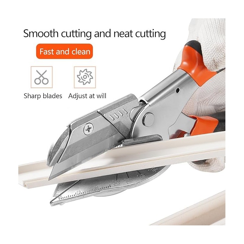 Mitre Scissors, Multi Angle Trim Cutter, Adjustale at 45 to