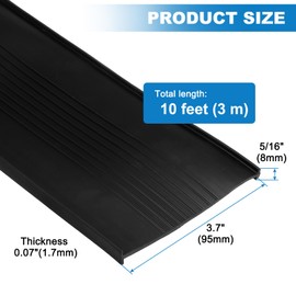 uxcell 10 Feet Garage Door Seal Bottom Weather Seal with 5/16" T Ends, Rubber Weather Stripping for Weatherproofing, Buffering, Seal Replacement