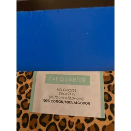 CREATE IT BRAND NEW CREATE IT 100% COTTON CHEETAH PRECUT SEWING AND CRAFT FABRIC 18" X21"