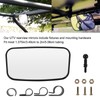 UTV Rearview Mirror Clear Panoramic ABS Glass Universal Modification for