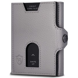 VON HEESEN Slim Wallet with RFID Protection, for Men and Women, Mini Purse, Credit Card Case, Small Wallet, gray