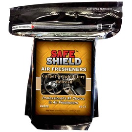 SAFE SHIELD AIR FRESHENER PADS SCENTS 60 COUNT CAR LOT AUTO RENTAL DETAILER DEALERSHIP (CARPET AND UPHOLSTERY REFRESH)