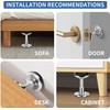 Beyetsea 4Pcs Headboard Stoppers for Wall, Adjustable Bed Frame Stabilizer