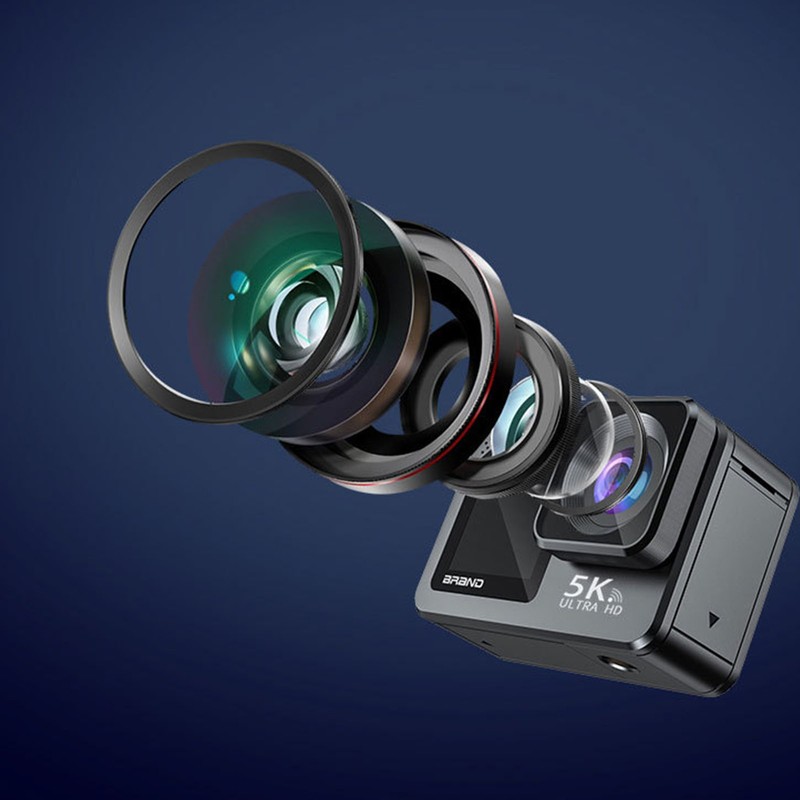 5K30FPS WiFi Action Camera 50MP Underwater Camera 170 Degree Wide