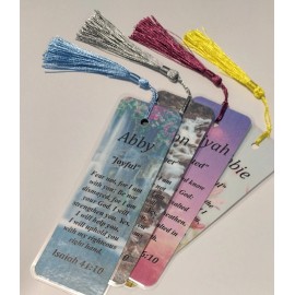 Alan "Handsome" Keepsake Name Meaning Bookmark with Bible Verse and Tassel
