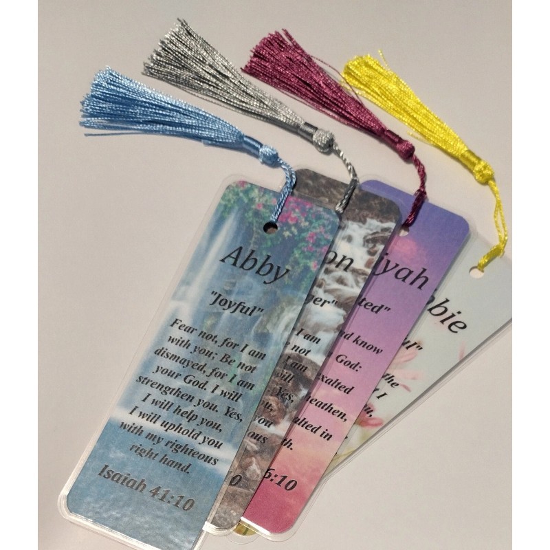 Alan "Handsome" Keepsake Name Meaning Bookmark with Bible Verse and