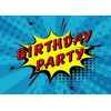 12 x Comic Superhero Style Birthday Party Invitations (Invitations Only)